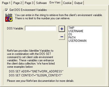 Capture any environment variable